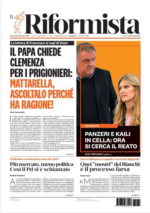 Quotidiano del 14 dicembre 2022
