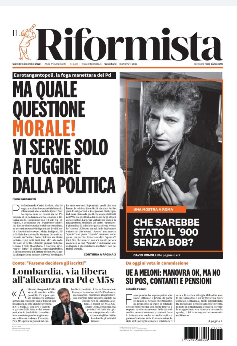 Quotidiano del 15 dicembre 2022