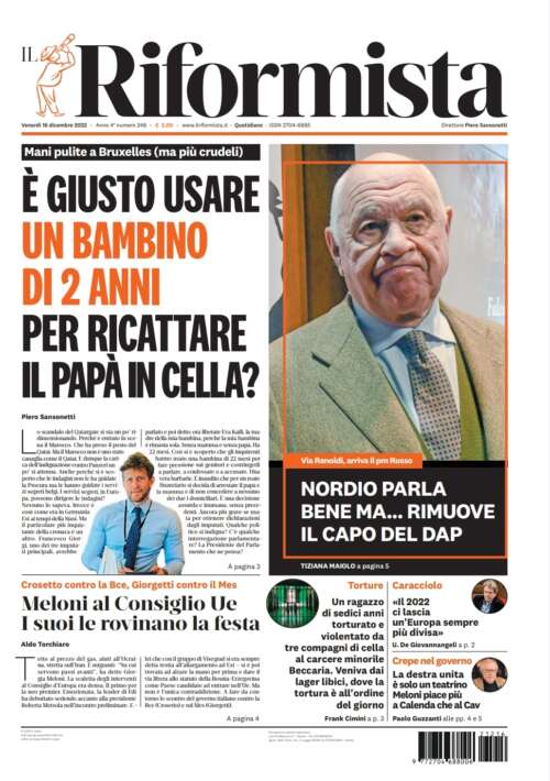 Quotidiano del 16 dicembre 2022