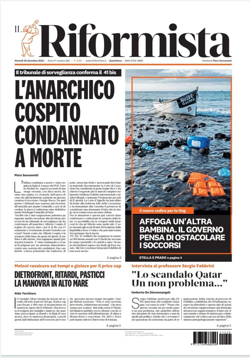 Quotidiano del 20 dicembre 2022