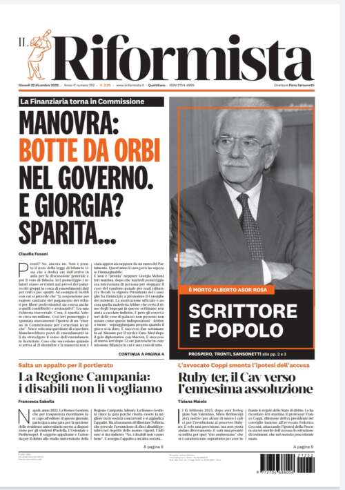 Quotidiano del 22 dicembre 2022