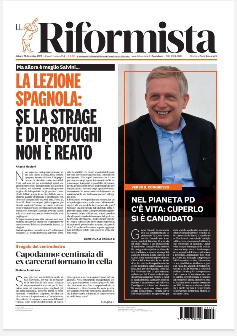 Quotidiano del 24 dicembre 2022