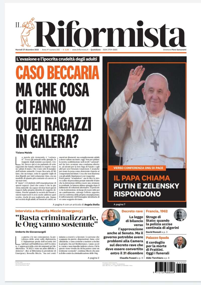 Quotidiano del 27 dicembre 2022