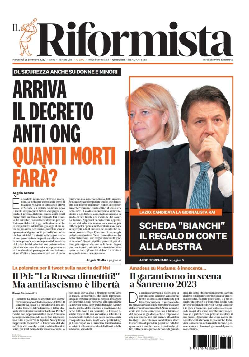 Quotidiano del 28 dicembre 2022