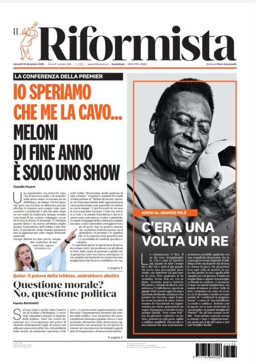 Quotidiano del 30 dicembre 2022