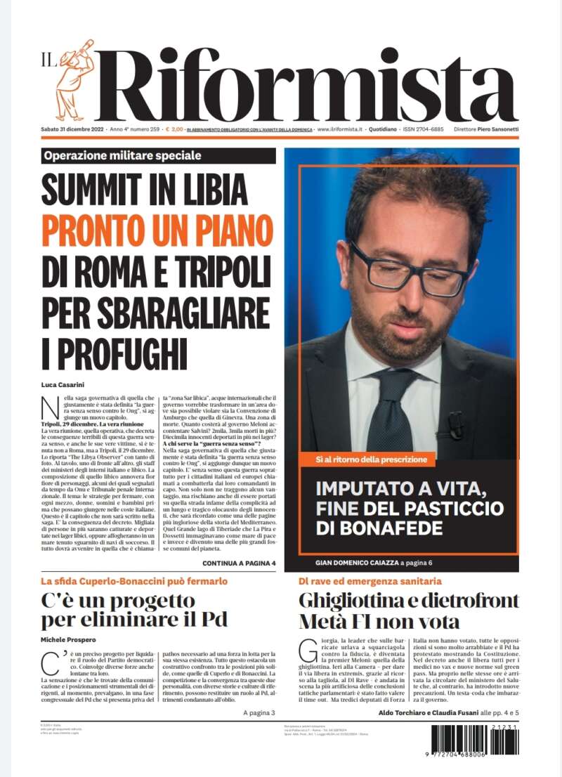 Quotidiano del 31 dicembre 2022