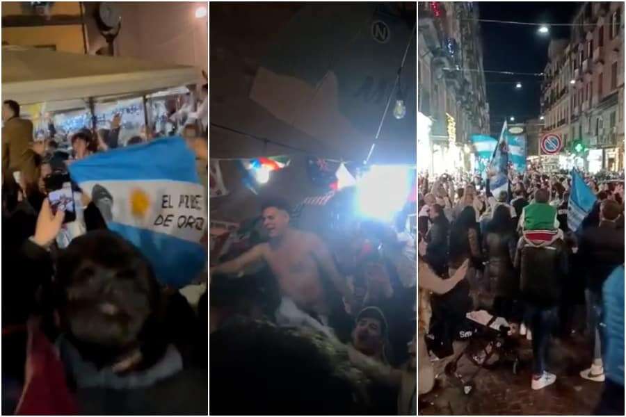 Argentina campione, la grande festa a Napoli nel nome di Maradona