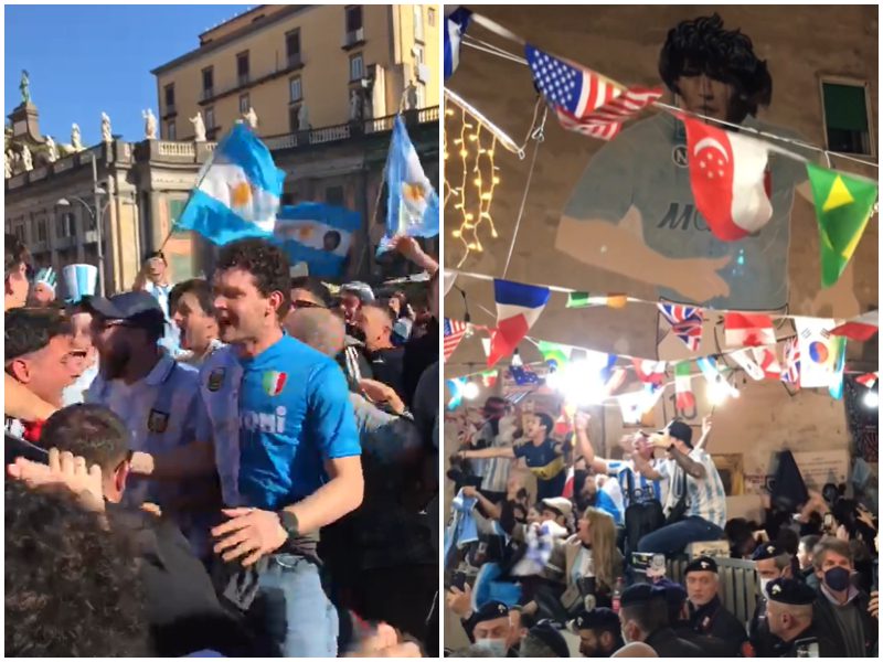 Napoli, Argentina: festa per il Mondiale e prove generali, tutti pensano allo Scudetto