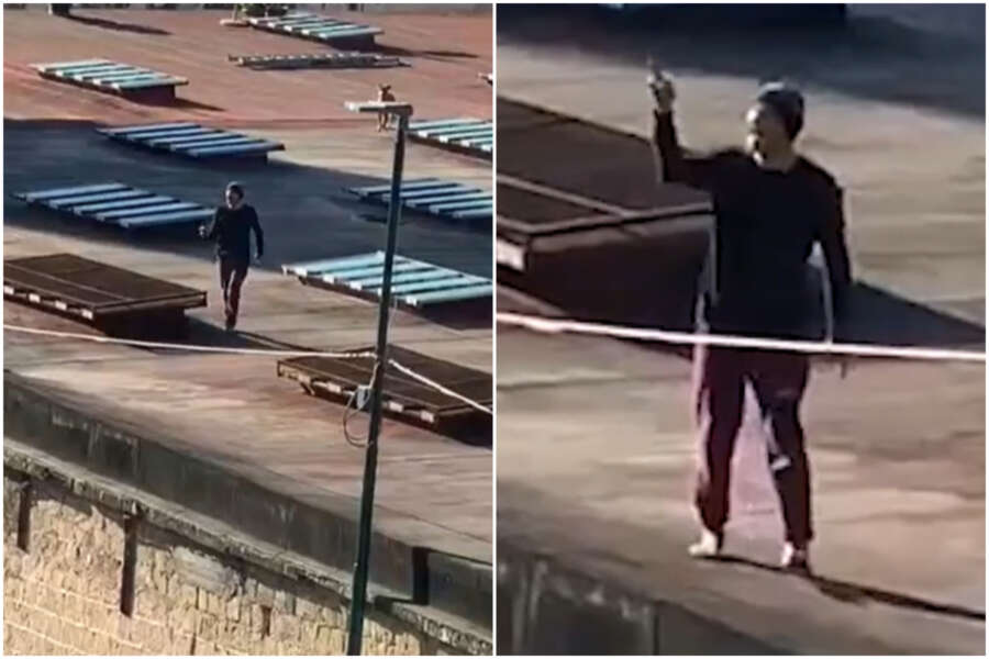 Armato di pistola minaccia studenti e docenti dal tetto della casa occupata abusivamente: paura in una scuola di Napoli