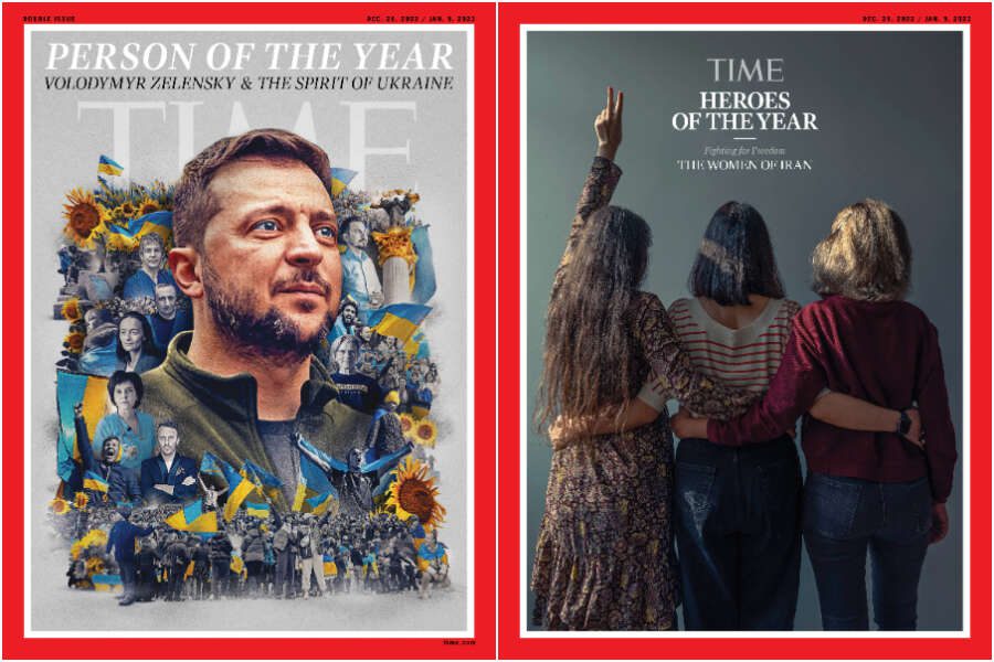 Zelensky “persona dell’anno”, le donne iraniane “eroi” del 2022: i due riconoscimenti del Time