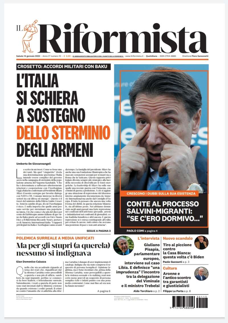 Quotidiano del 14 gennaio 2023