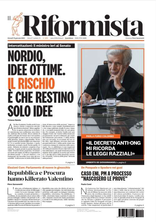 Quotidiano del 19 gennaio 2023