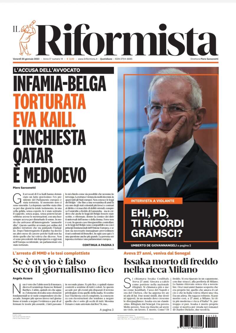 Quotidiano del 20 gennaio 2023