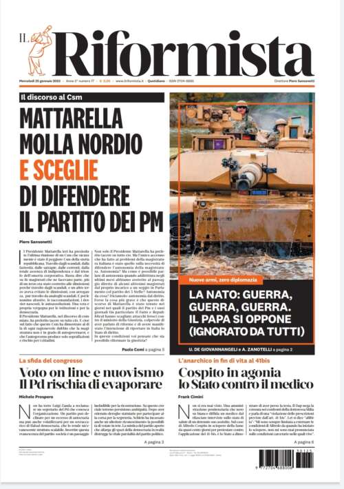 Quotidiano del 25 gennaio 2023