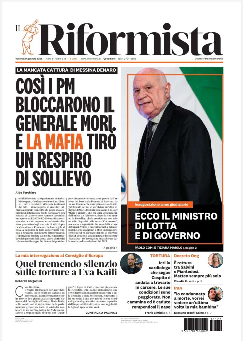 Quotidiano del 27 gennaio 2023