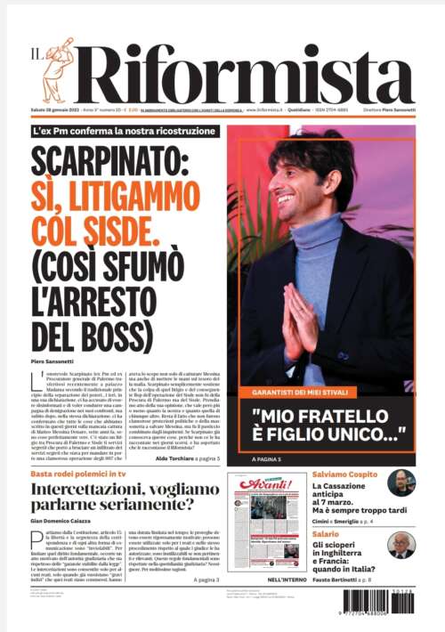 Quotidiano del 28 gennaio 2023
