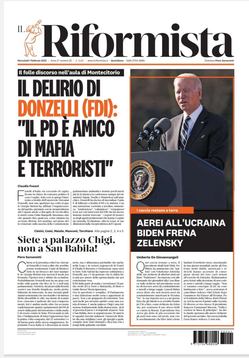 Quotidiano dell’1 febbraio 2023