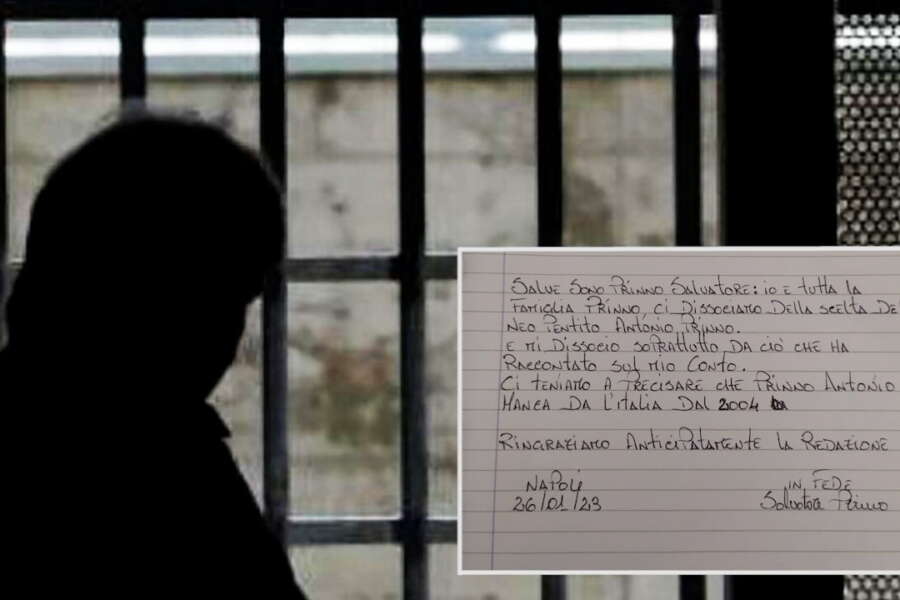 “Ci dissociamo dal neo pentito Prinno” la nota dei familiari