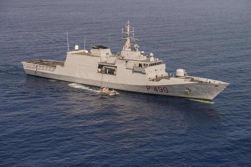 FOTO DI REPERTORIO DA LAPRESSE (NAVE MARINA MILITARE)