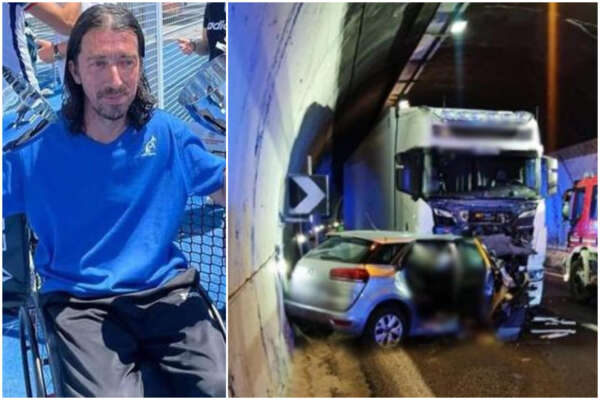 Schianto in galleria, morti il tennista Andrea Silvestrone e i due figli: la malattia e la rinascita in carrozzella