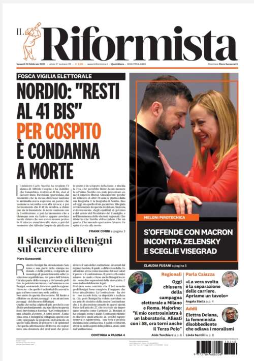 Quotidiano del 10 febbraio 2023