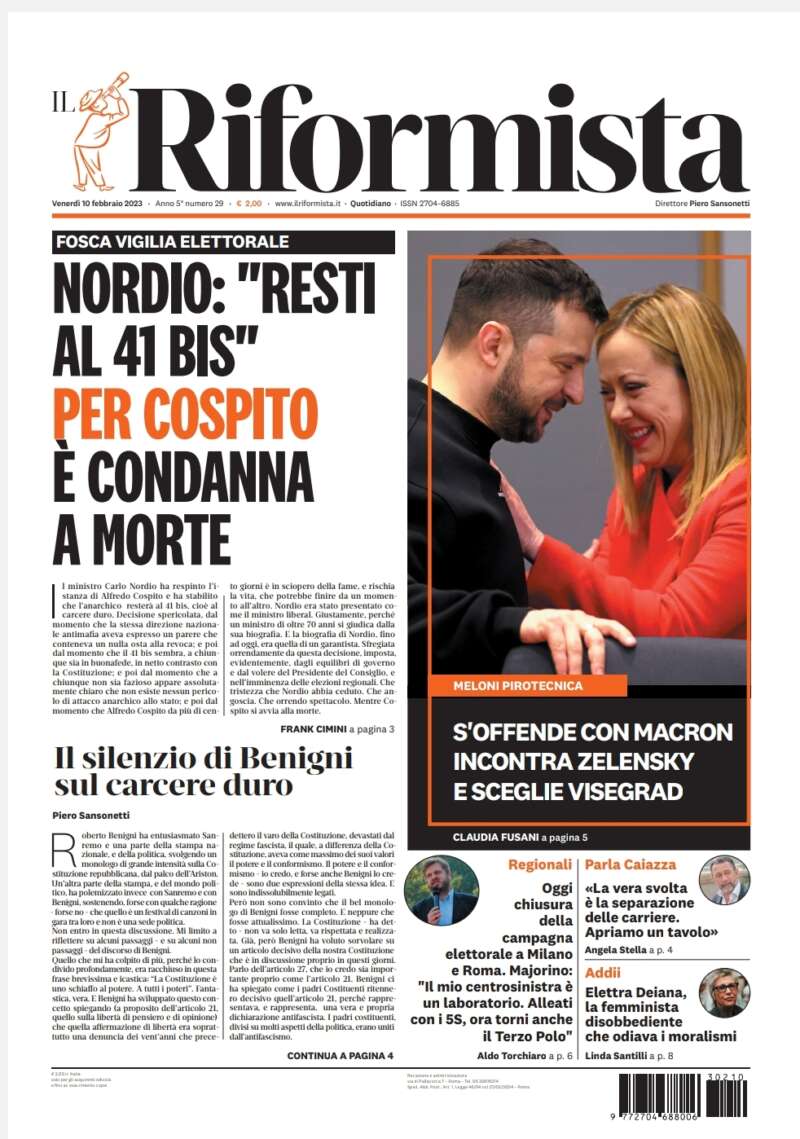 Quotidiano del 10 febbraio 2023