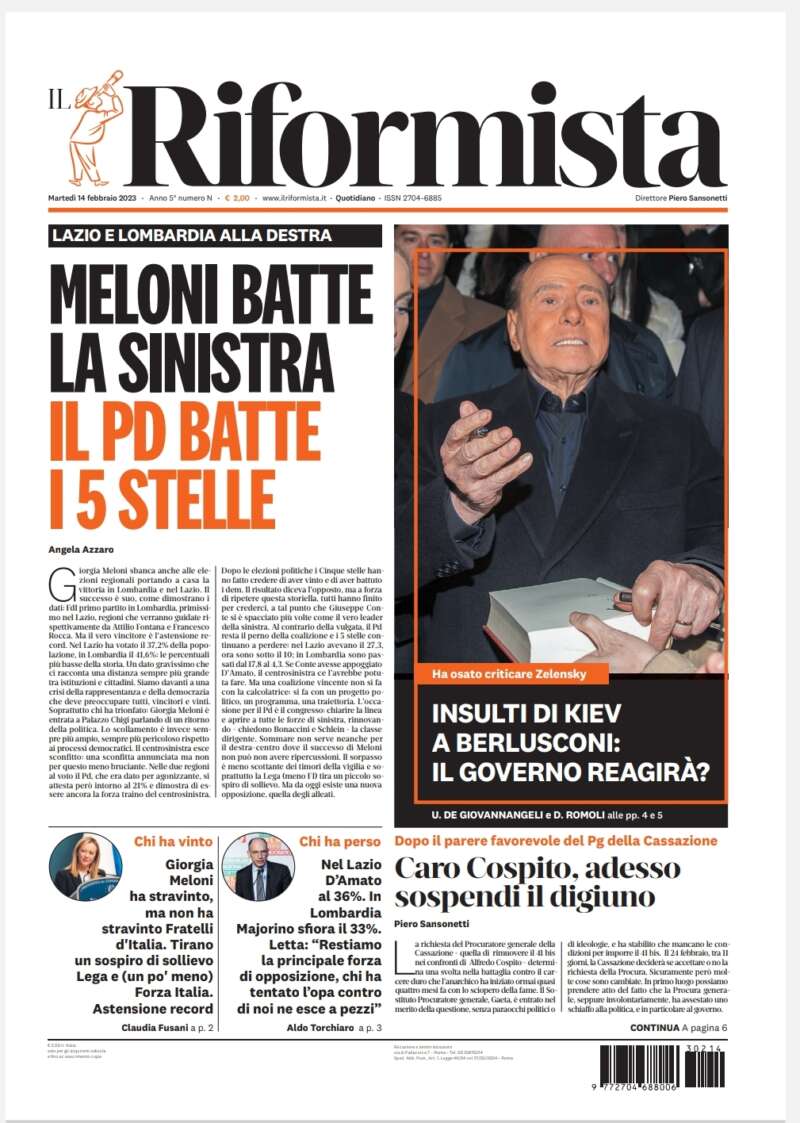 Quotidiano del 14 febbraio 2023