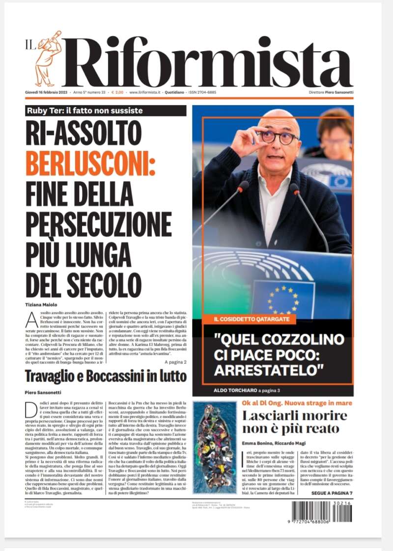 Quotidiano del 16 febbraio 2023