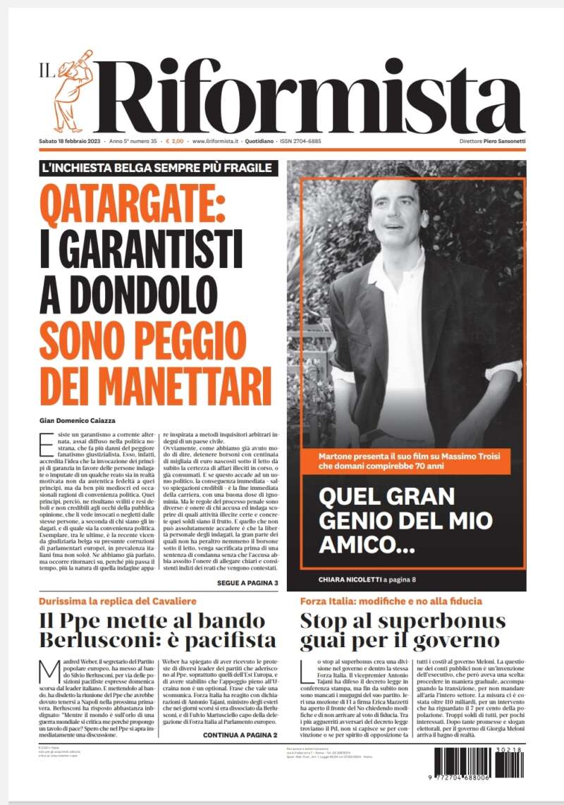 Quotidiano del 18 febbraio 2023