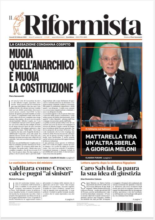 Quotidiano del 25 febbraio 2023