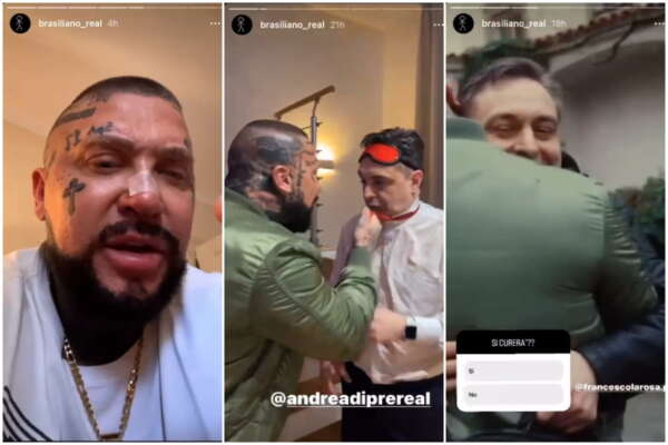 Massimiliano Minnocci ‘Er Brasiliano’ aiuta Andrea Diprè a disintossicarsi dalla cocaina