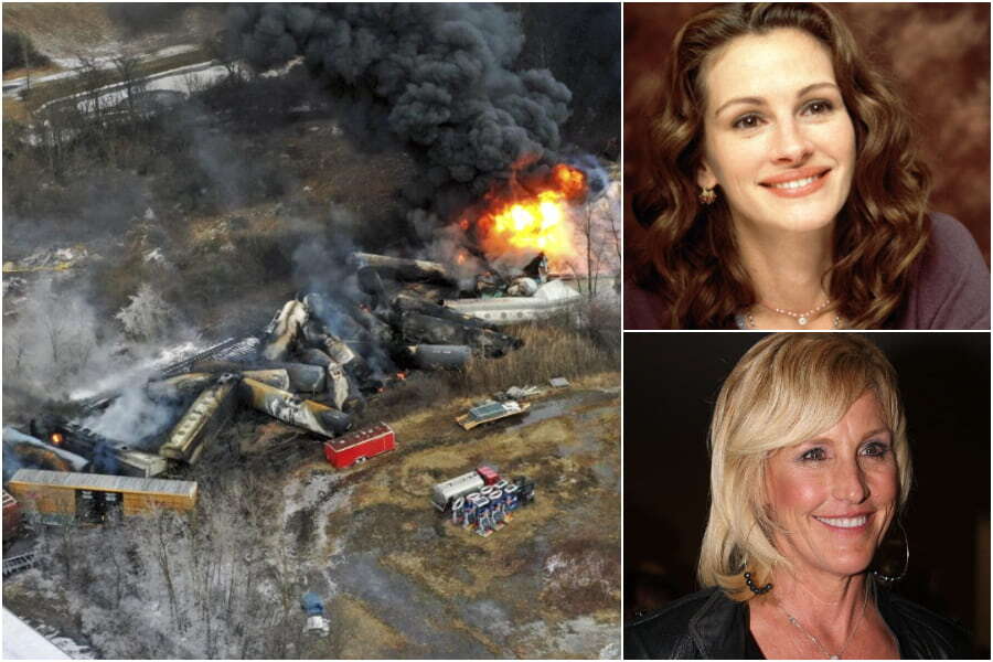 Treno deragliato in Ohio, contro la Casa Bianca scende in campo Erin Brockovich: “Sparse sostanze tossiche”