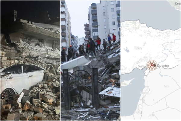 Terremoto in Turchia, violente scosse di magnitudo 7.9: si scava tra le macerie, già oltre mille morti