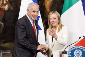 Foto Roberto Monaldo / LaPresse
10-03-2023 Roma
Politica
Palazzo Chigi – Il Presidente del Consiglio Giorgia Meloni incontra il Primo Ministro dello Stato d’Israele Benjamin Netanyahu
Nella foto Benjamin Netanyahu, Giorgia Meloni
10-03-2023 Rome (Italy)
Politics
Prime Minister Giorgia Meloni meets the Prime Minister of Israel Benjamin Netanyahu
In the pic Benjamin Netanyahu, Giorgia Meloni Foto Roberto Monaldo / LaPresse
10-03-2023 Roma
Politica
Palazzo Chigi – Il Presidente del Consiglio Giorgia Meloni incontra il Primo Ministro dello Stato d’Israele Benjamin Netanyahu
Nella foto Benjamin Netanyahu, Giorgia Meloni
10-03-2023 Rome (Italy)
Politics
Prime Minister Giorgia Meloni meets the Prime Minister of Israel Benjamin Netanyahu
In the pic Benjamin Netanyahu, Giorgia Meloni