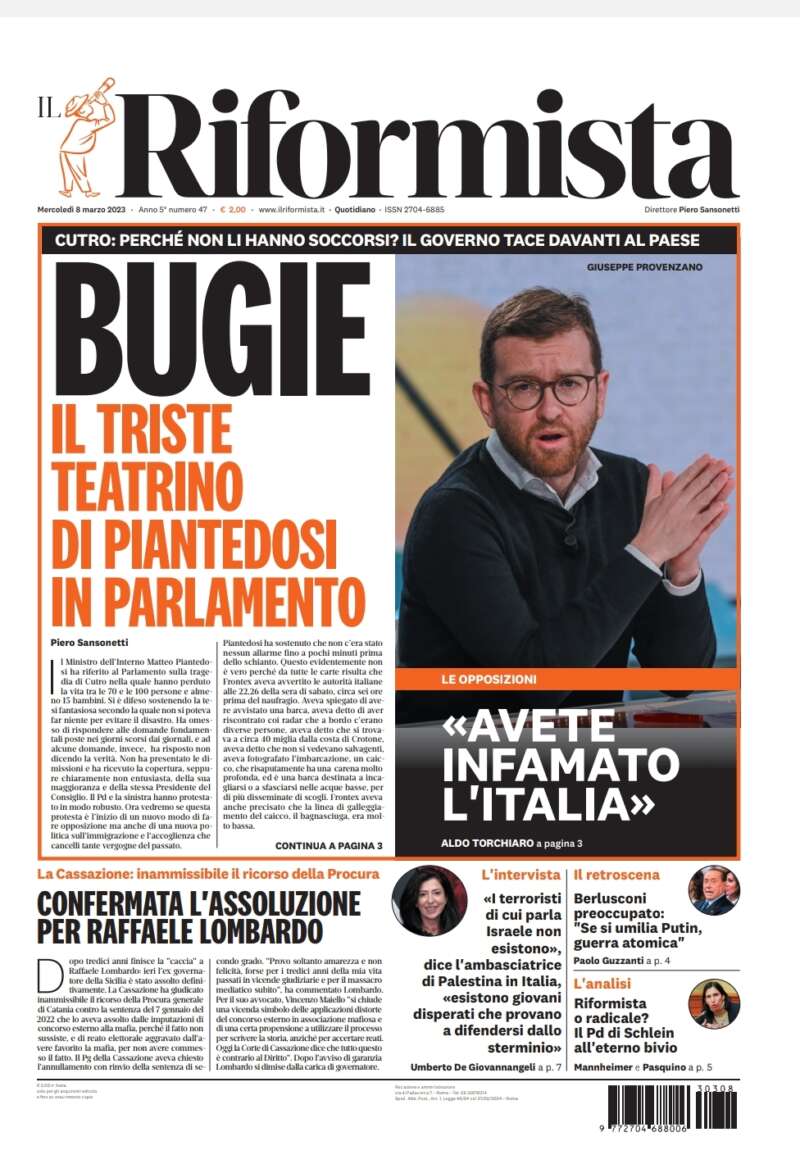 Quotidiano dell’8 marzo 2023