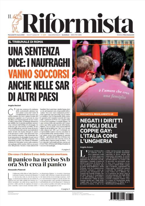 Quotidiano del 15 marzo 2023