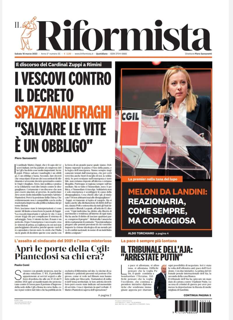 Quotidiano del 18 marzo 2023