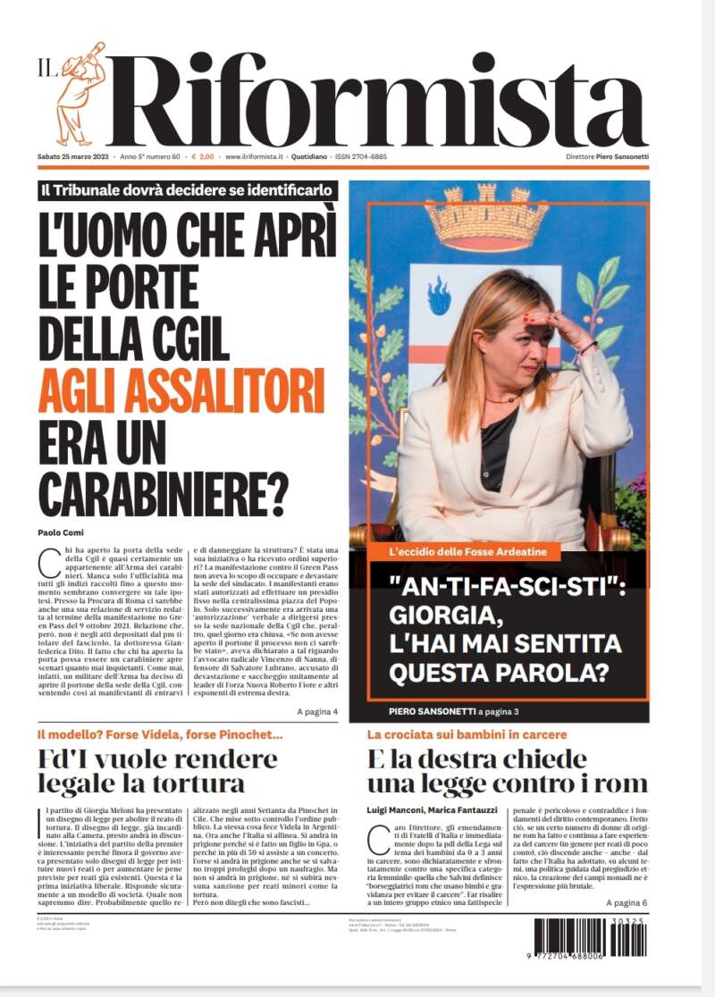 Quotidiano del 25 marzo 2023