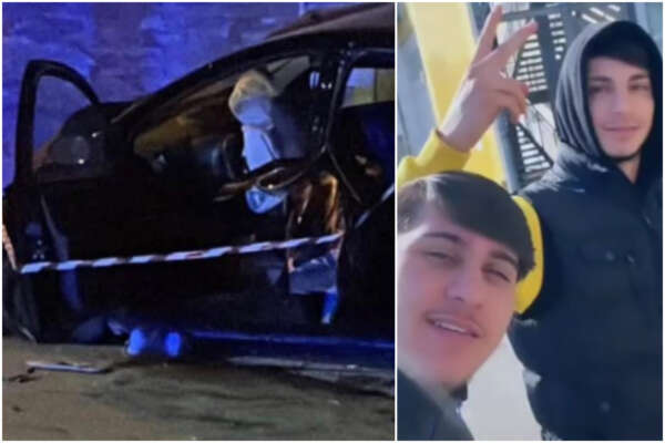 Auto contro muro, dramma ad Afragola: Claudio e Ferdinando muoiono a 17 e 22 anni, gravissimo l’amico