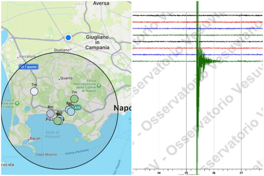 Scossa di terremoto a Napoli, tremano i Campi Flegrei: “E’ stata fortissima, mai sentita prima”