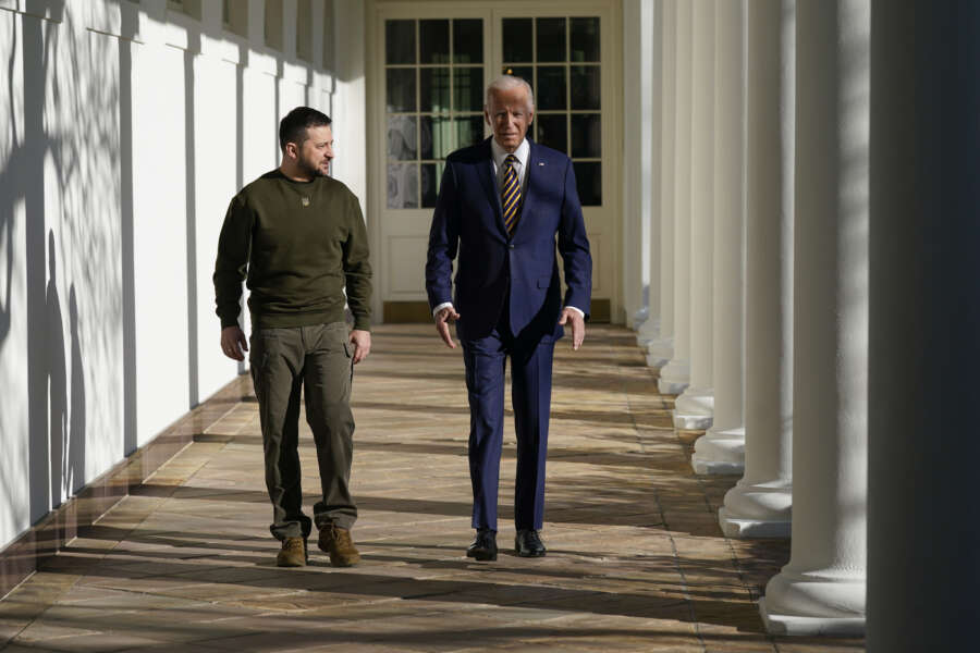 President Joe Biden and Ukrainian President Volodymyr Zelenskyy
