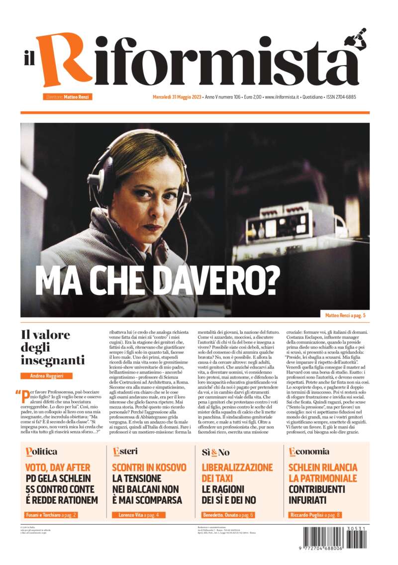 Quotidiano del 31 maggio 2023