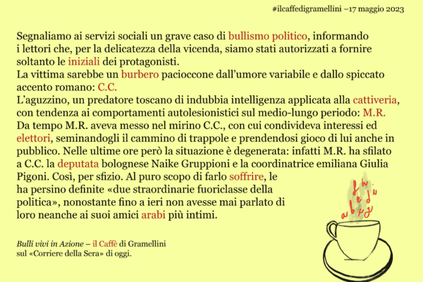 Il “bullismo” giornalistico di Gramellini sa di misoginia