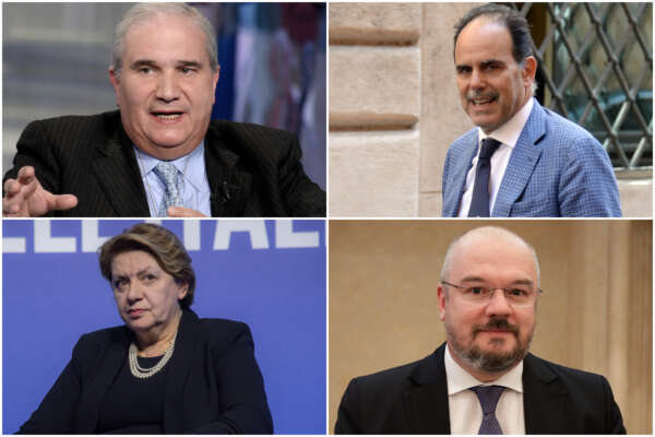 In alto a sinistra (in senso orario): Giuseppe Fioroni, Andrea Marcucci, Caterina Chinnici ed Enrico Borghi In alto a sinistra (in senso orario): Giuseppe Fioroni, Andrea Marcucci, Caterina Chinnici ed Enrico Borghi