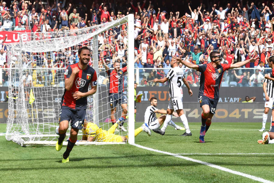 Foto Tano Pecoraro/LaPresse 06 Maggio 2023 – Genova, Italia Sport, CalcioGenoa vs Ascoli – Campionato di calcio Serie BKT 2022/2023 – Stadio Luigi FerrarisNella foto: esultanza milan badeljPhoto Tano Pecoraro/LaPresse May 06, 2023 – Genoa, Italy Sport, Soccer Genoa vs Ascoli – Italian Serie B Football Championship 2022/2023 – Luigi Ferraris StadiumIn the photo: milan badelj exultation