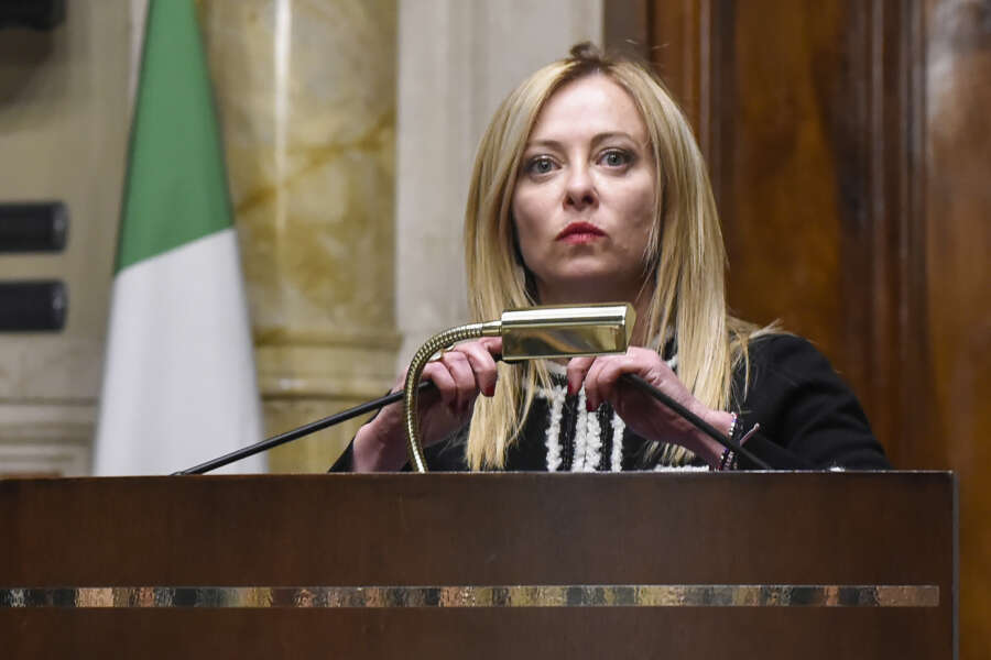 LA PRESIDENTE DEL CONSIGLIO GIORGIA MELONI