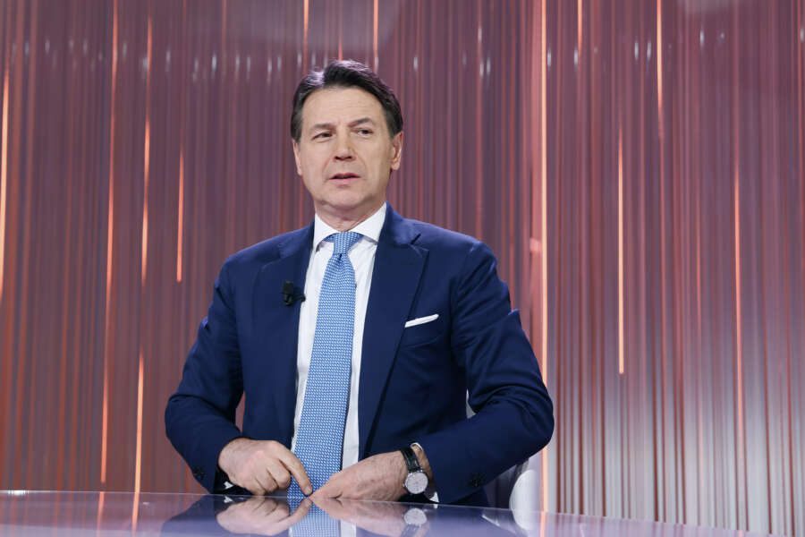 Foto Cecilia Fabiano/LaPresse 03 –5 -2023 Roma, Italia – Politica – Rai , Giuseppe Conte ospite a Cinque Minuti   – Nella Foto :  Giuseppe Conte 
May 3 , 2023 Rome, Italy -Politics – Rai , Giuseppe Conte guest in a TV show   In the photo :  Giuseppe Conte