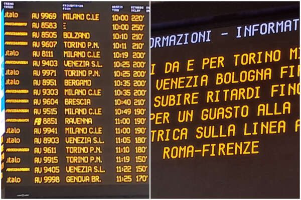 Guasto Alta velocità, treni con quattro ore di ritardo: sabato nero alla stazione Termini di Roma