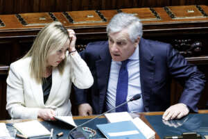 Foto Roberto Monaldo / LaPresse
22-03-2023 Roma
Politica
Camera dei deputati – Comunicazioni del presidente del Consiglio Giorgia Meloni sul prossimo Consiglio europeo
Nella foto Giorgia Meloni, Antonio Tajani
22-03-2023 Rome (Italy)
Politics
Chamber of deputies – Communications from Prime Minister Giorgia Meloni on the next European Council
In the pic Giorgia Meloni, Antonio Tajani Foto Roberto Monaldo / LaPresse
22-03-2023 Roma
Politica
Camera dei deputati – Comunicazioni del presidente del Consiglio Giorgia Meloni sul prossimo Consiglio europeo
Nella foto Giorgia Meloni, Antonio Tajani
22-03-2023 Rome (Italy)
Politics
Chamber of deputies – Communications from Prime Minister Giorgia Meloni on the next European Council
In the pic Giorgia Meloni, Antonio Tajani