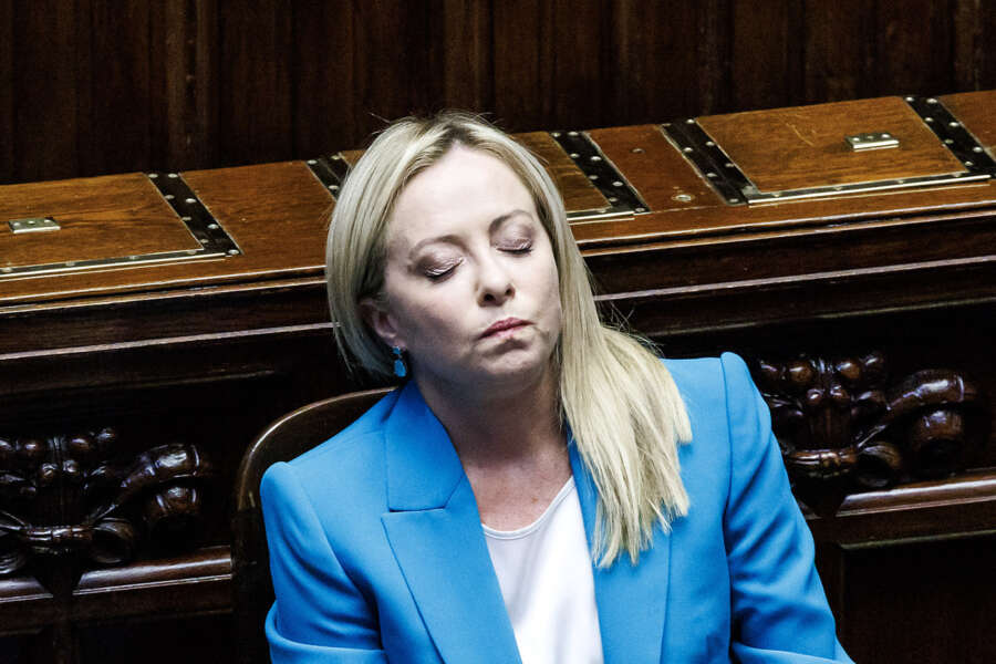 Foto Roberto Monaldo / LaPresse
28-06-2023 Roma
Politica
Camera dei deputati – Comunicazioni del Presidente del Consiglio Giorgia Meloni sul prossimo Consiglio europeo
Nella foto Giorgia Meloni

28-06-2023 Rome (Italy)
Politics
Chamber of deputies – Communications from Prime Minister Giorgia Meloni on the next European Council
In the pic Giorgia Meloni